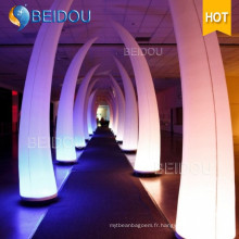 Décoration de mariage Inflatable LED Column Arch Tube Cones Ivory Tusk
